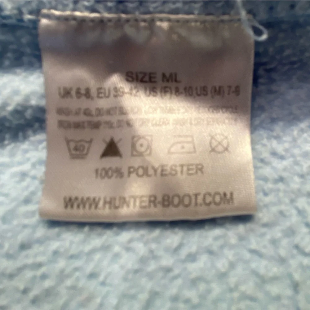 Hunter‎ Tall Welly Socks light blue: Tall: size ML 8-10(F), 7-9(M), Unisex